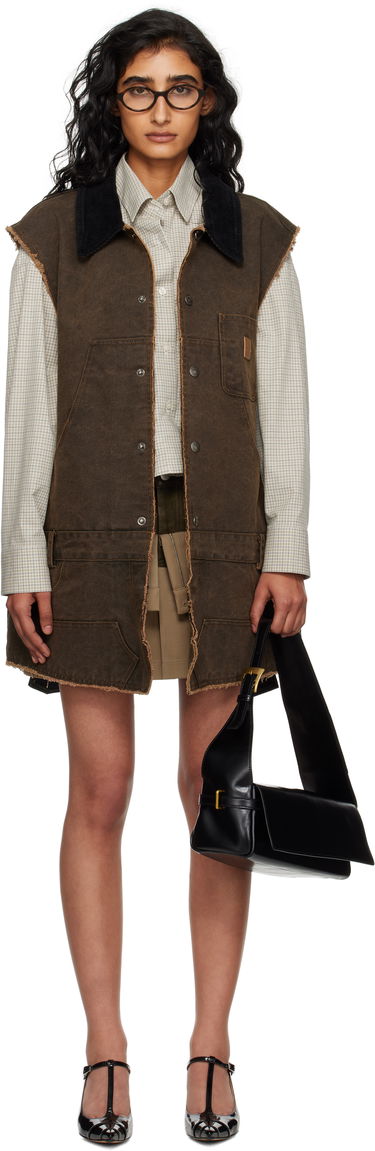 Šaty Andersson Bell Andersson Bell Carpenter Vest Minidress Hnedá | awa721w, 0