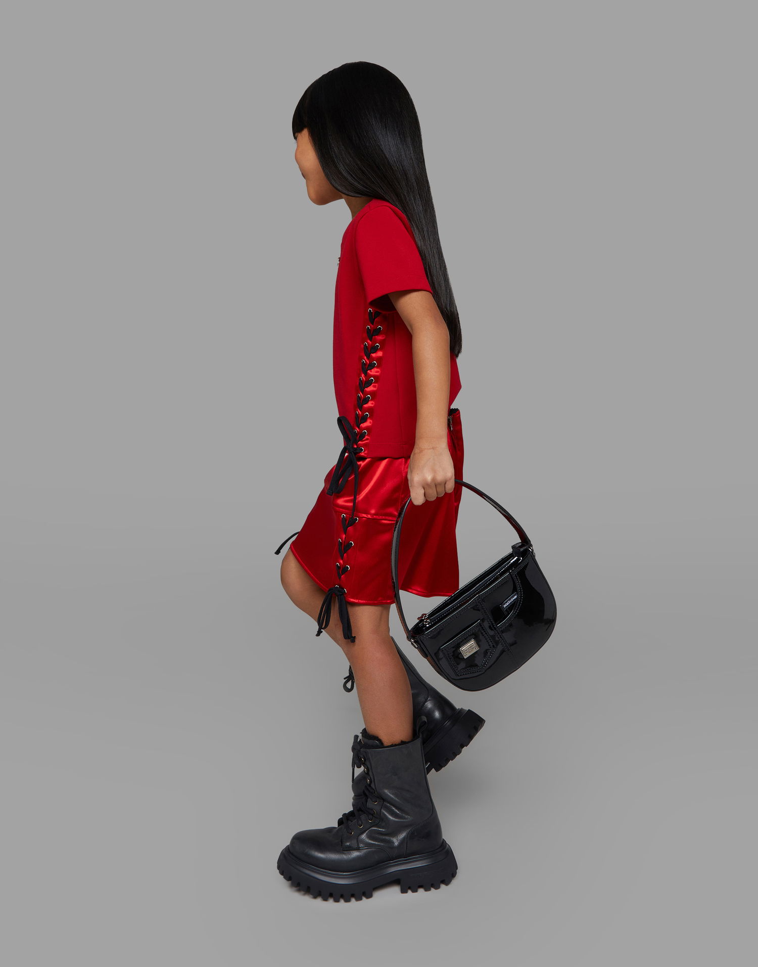 Kabelka Dolce & Gabbana Dolce & Gabbana Patent Leather Shoulder Bag Čierna | EB0242A147180999, 1