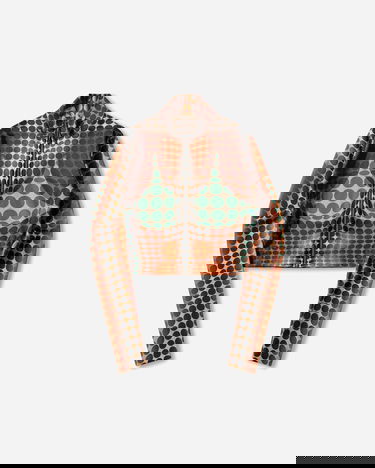 Crop Top Jean Paul Gaultier Re-Edition Dotted Mock Neck Long-Sleeve Cropped Top Rôznofarebný | 26-01-W-TO443-J042P 155060, 1