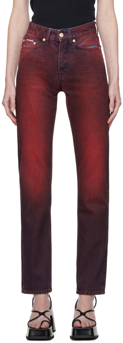 Džínsy Eytys Orion Slim-Fit Jeans Vínová | A037019, 0