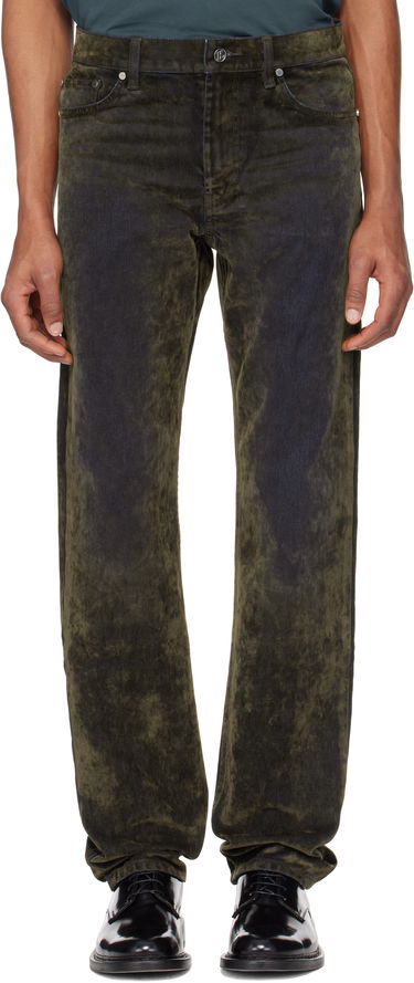 Džínsy Helmut Lang Helmut Lang Flocked Jeans Zelené | O09DM202, 0