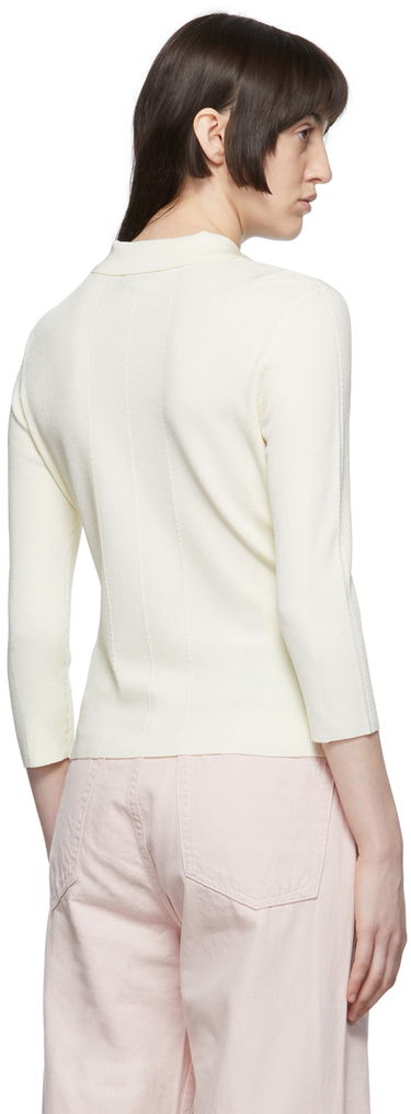 Polo tričko rag & bone Pacey Knit Polo Biela | WAS22P049WB49, 2
