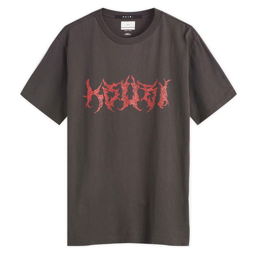 Tričko Ksubi Sabbath Kash T-Shirt Faded Size Large Čierna | MFA24TE002-BLK