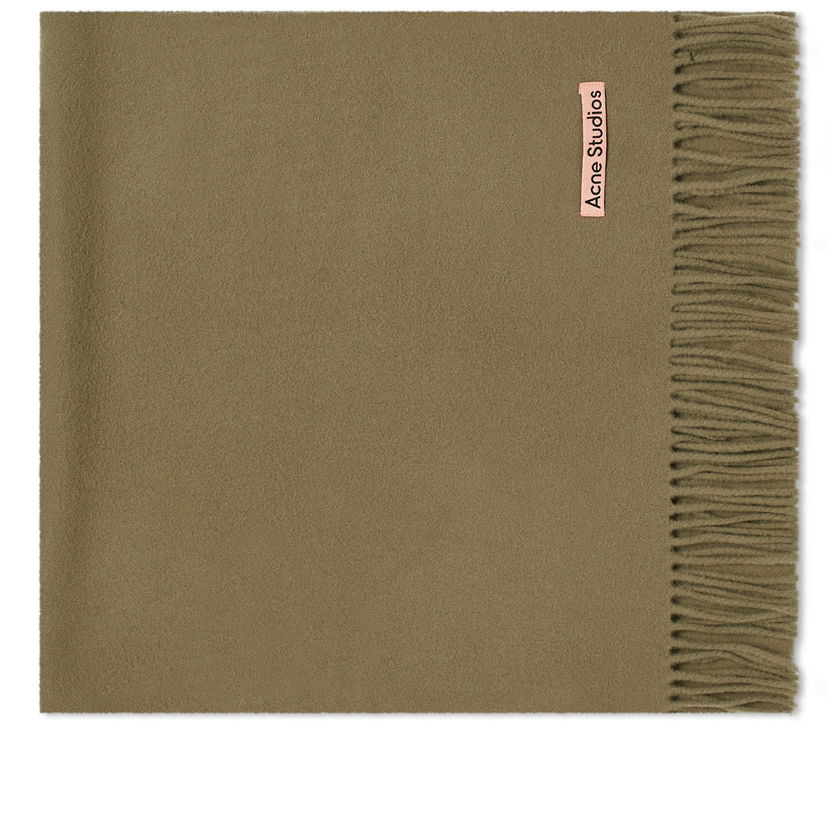 Šál Acne Studios Canada Narrow Reversible Scarf "Khaki Green" Zelené | CA0210-AB6