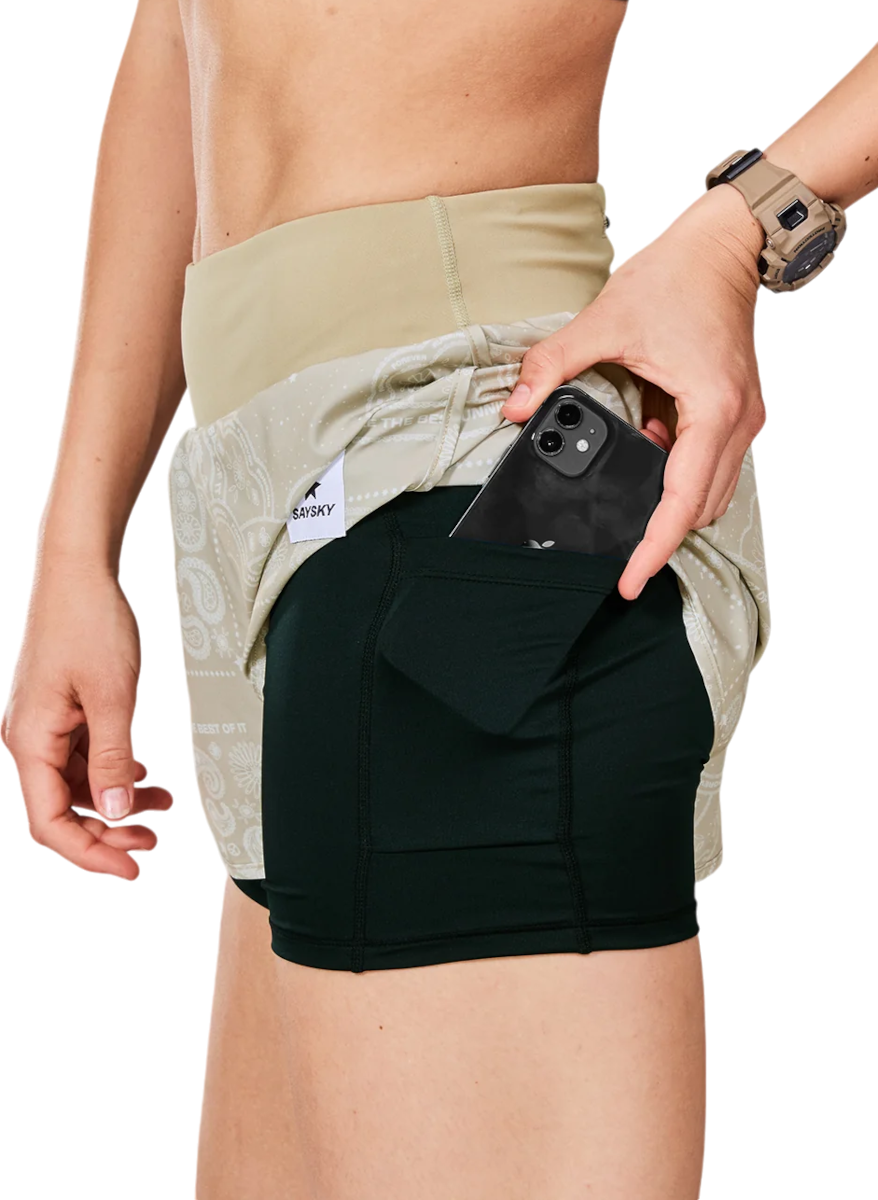 Šortky Saysky Saysky Paisley 2 In 1 Pace 3" Shorts Béžová | mwrsh02c1021, 1