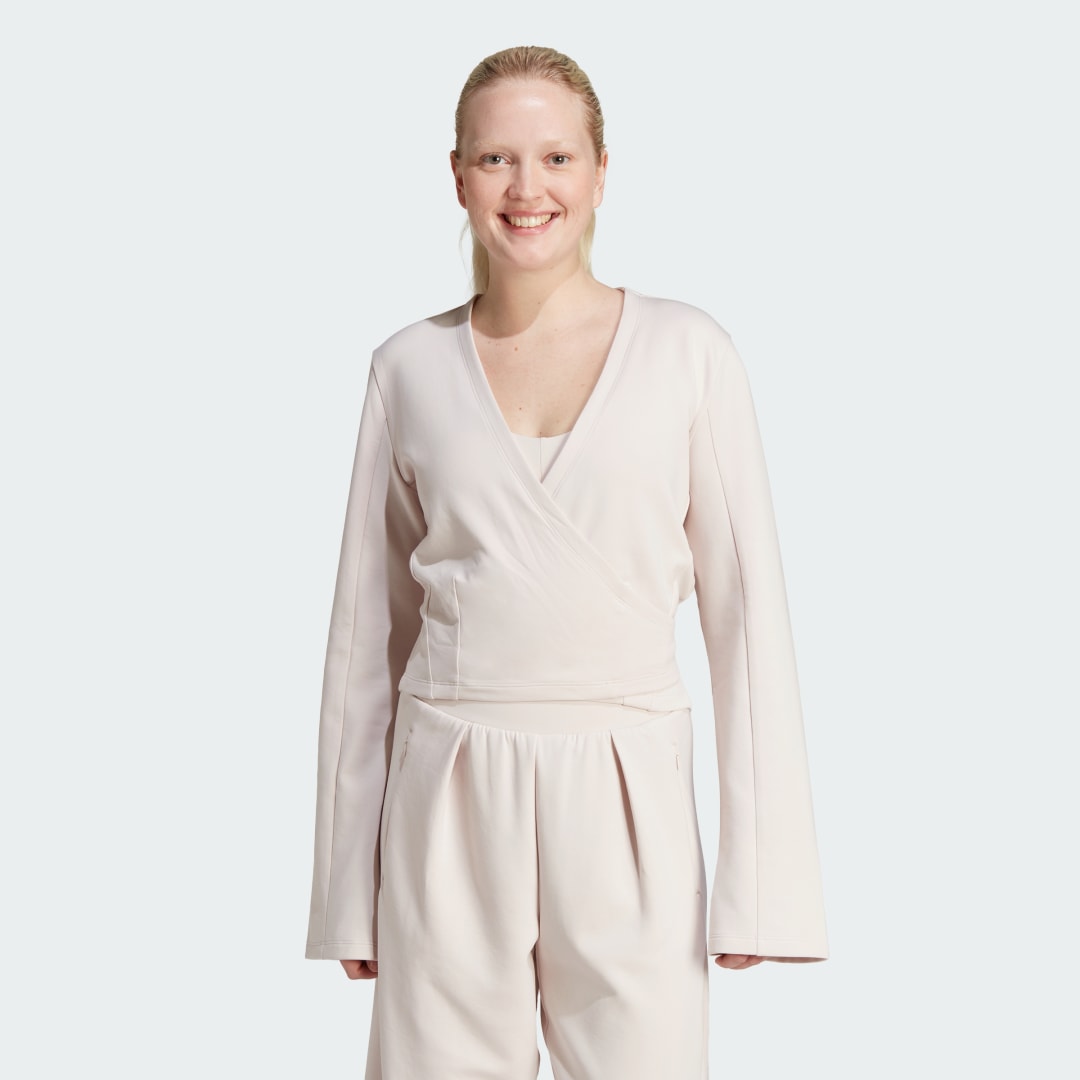 Mikina adidas Performance Yoga Cover-Up Biela | IS2987, 1