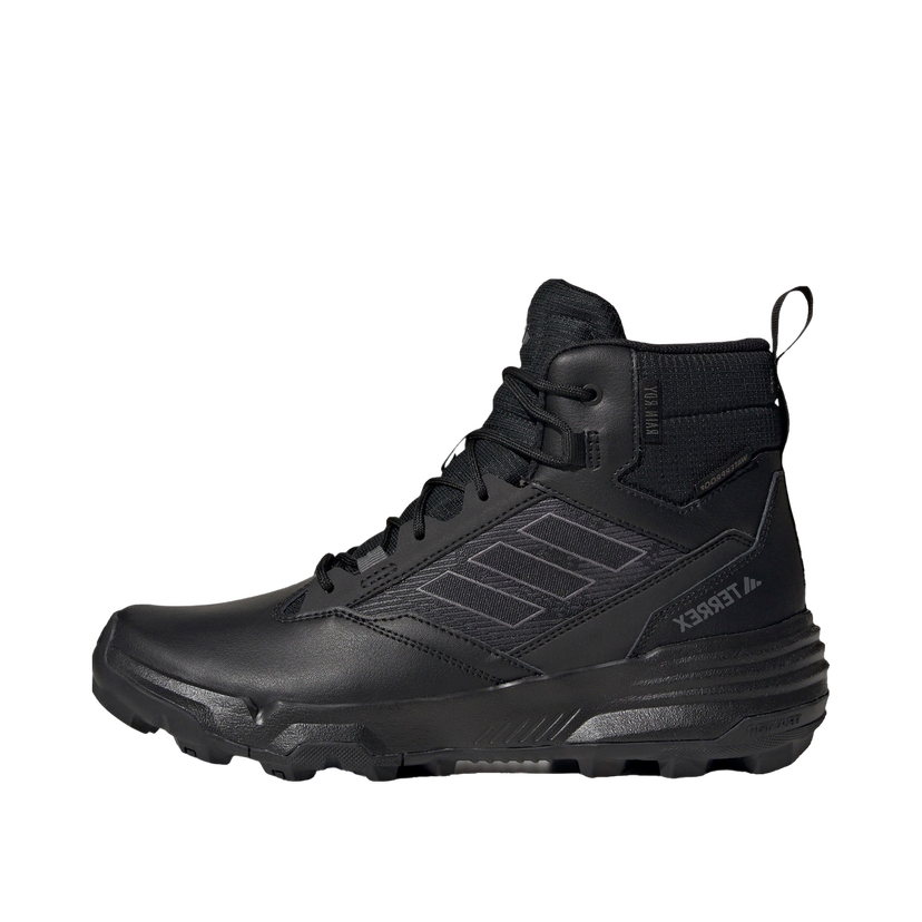 Outdoor adidas Performance Terrex Unity Leather Mid Rain.RDY Core Black Grey Čierna | IF4977