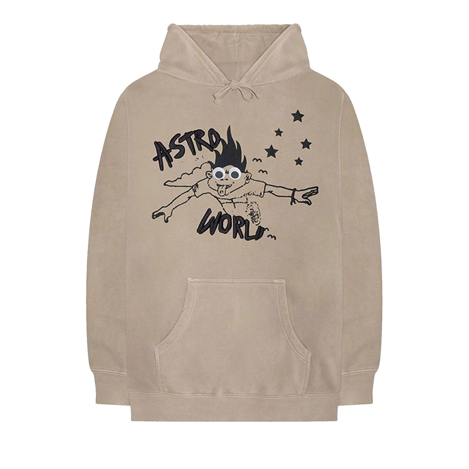 Mikina Cactus Jack by Travis Scott Astroworld Look Mom I Can Fly Hoodie Béžová | 1945 1FW180106ALMI TAN, 1