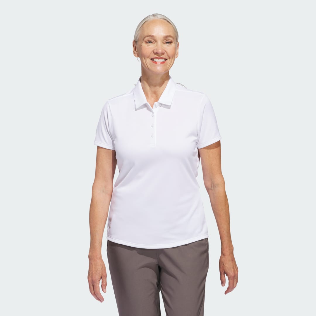Polo tričko adidas Performance Solid Performance Short Sleeve Polo Shirt Biela | IP8671, 1