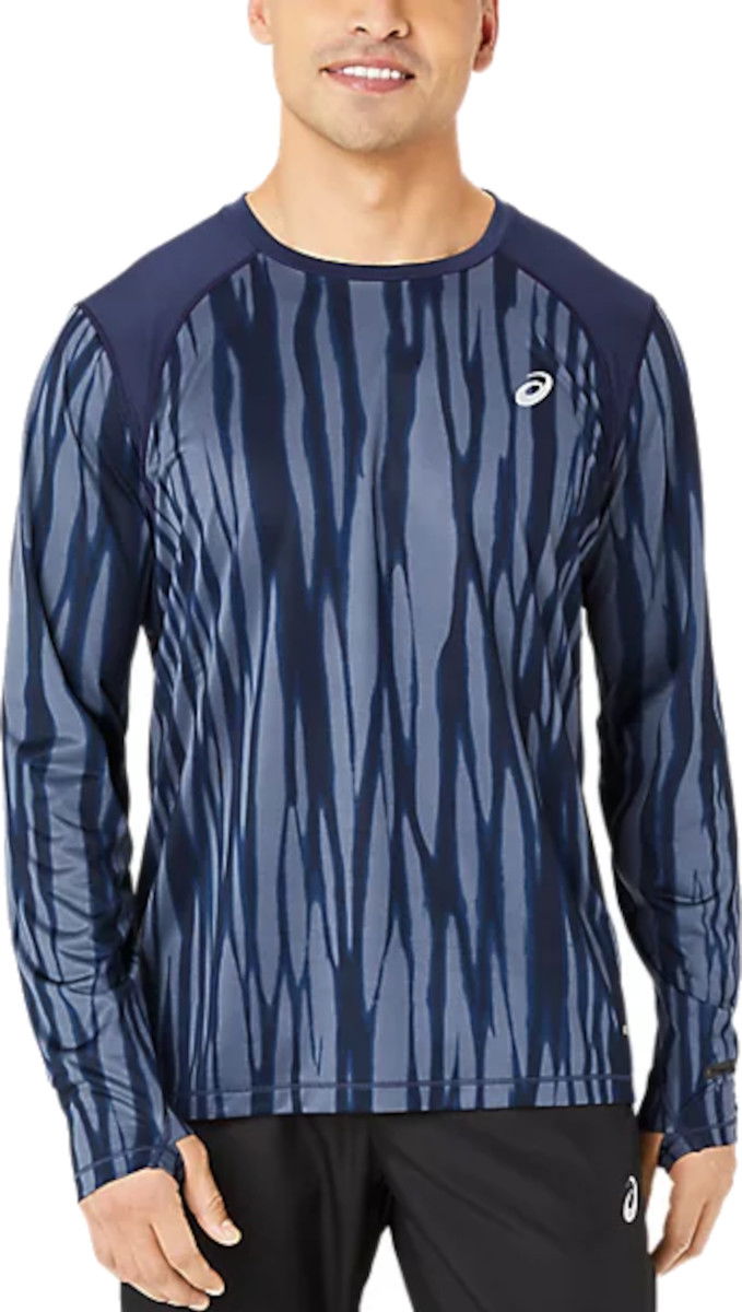 Tričko Asics ROAD ALL OVER PRINT LS TOP Navy | 2011d099-400