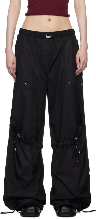 Cargo nohavice The Attico Attico Parachute Cargo Drawstring Trousers Čierna | 250WCP00255 PLL001AA, 0
