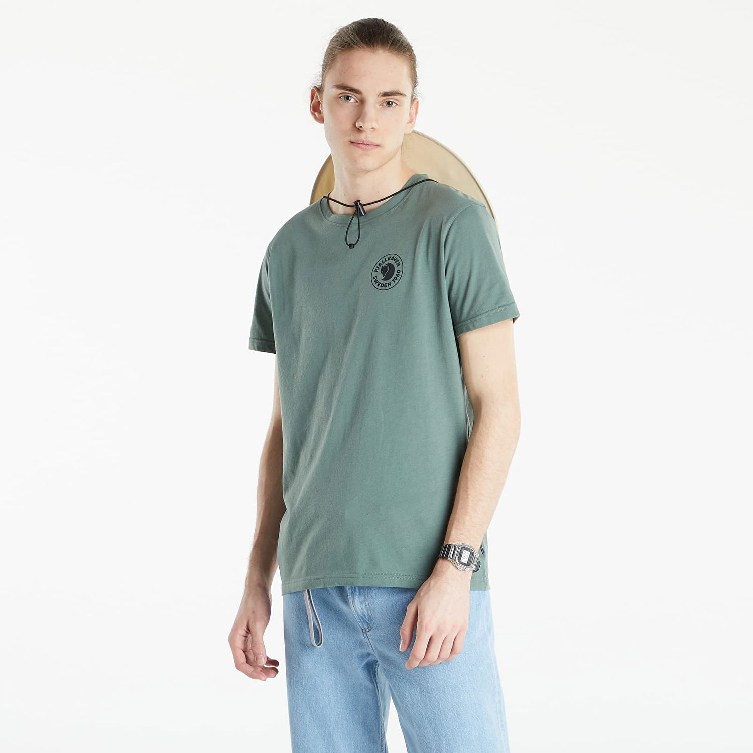 Tričko FJÄLLRÄVEN 1960 Logo T-shirt Zelené | F87313-614, 0