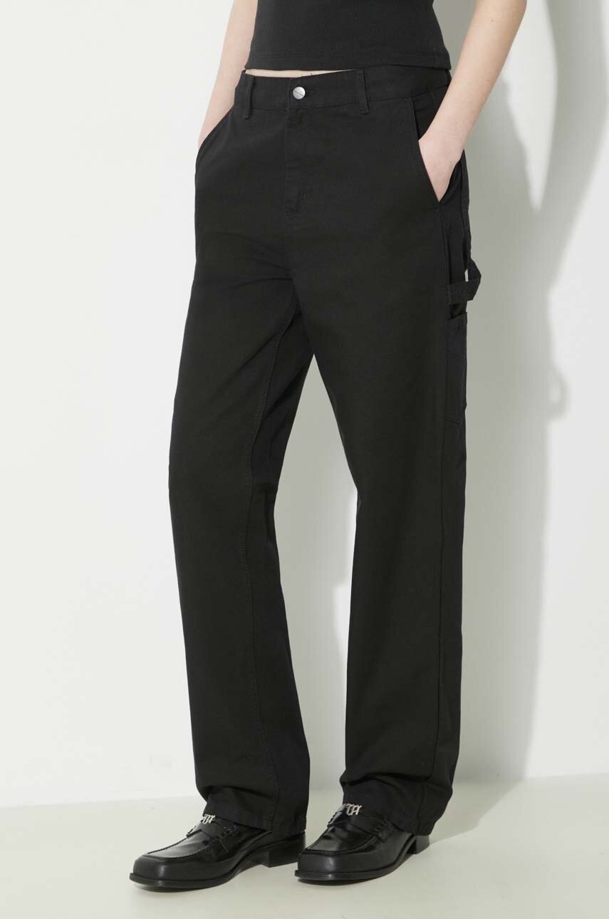 Nohavice Carhartt WIP Pierce Pant Straight High Waist Pants Čierna | I032966.8902, 0