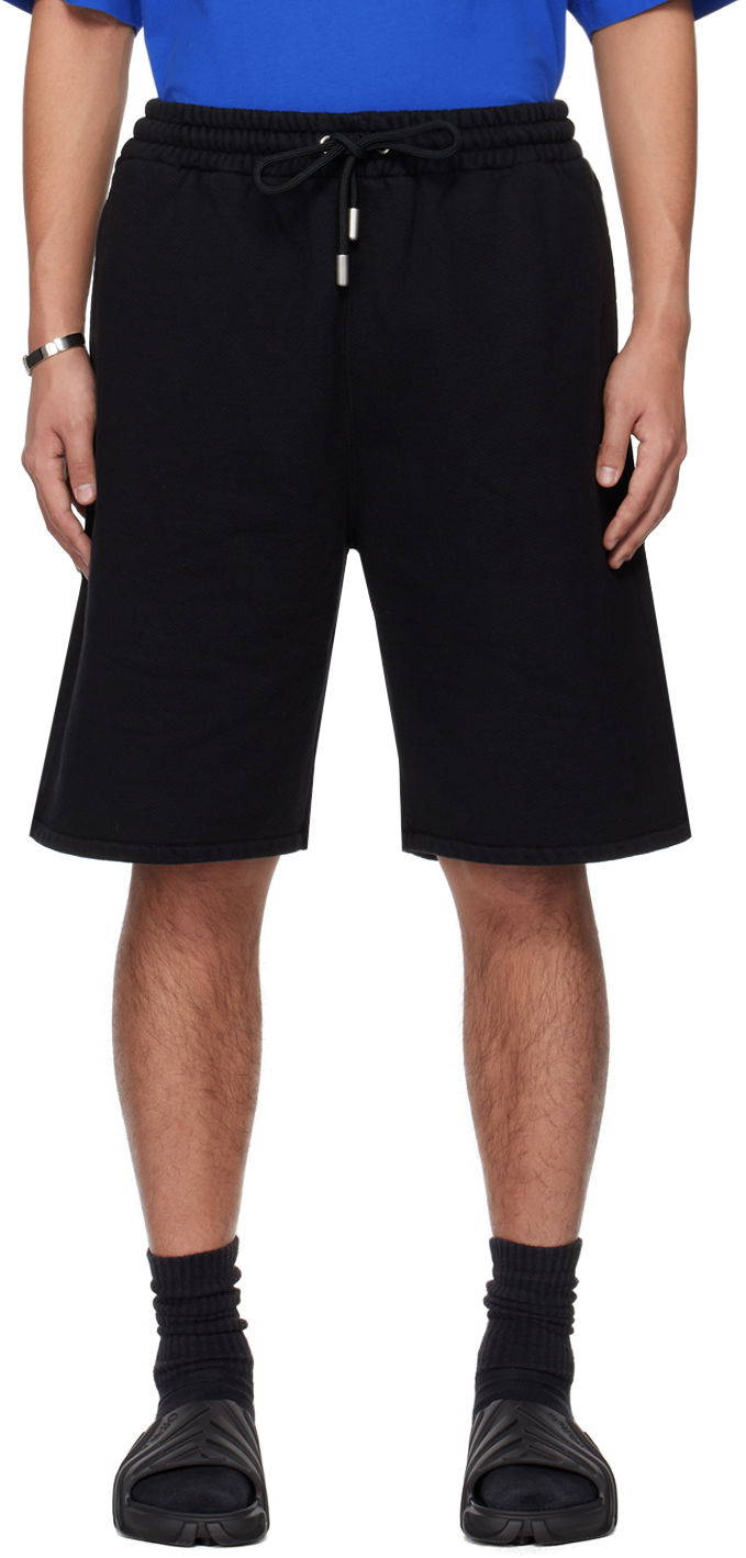 Šortky Off-White Black Cornely Diags Shorts Čierna | OMCI013S24FLE0021001