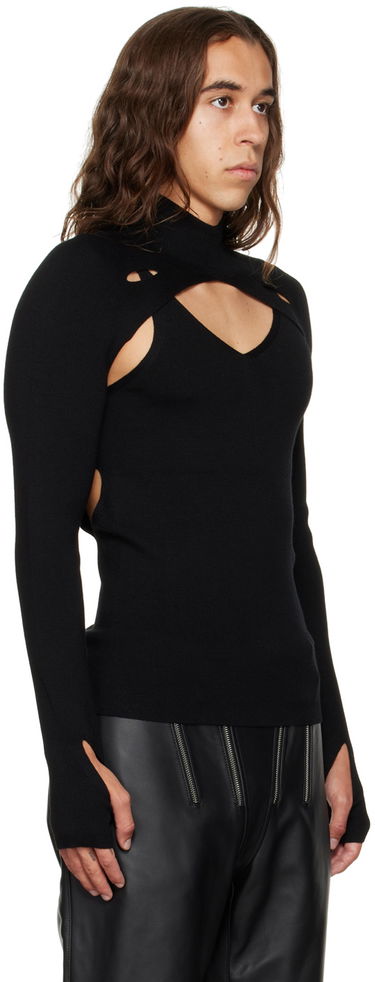 Sveter Dion Lee Cutout Turtleneck Top Šedá | C7078P22, 4