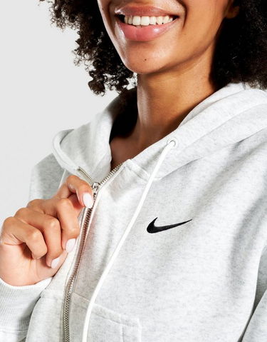 Mikina Nike NSW Phoenix Fleece Cropped Full-Zip Hoodie Šedá | HV2426-052, 3