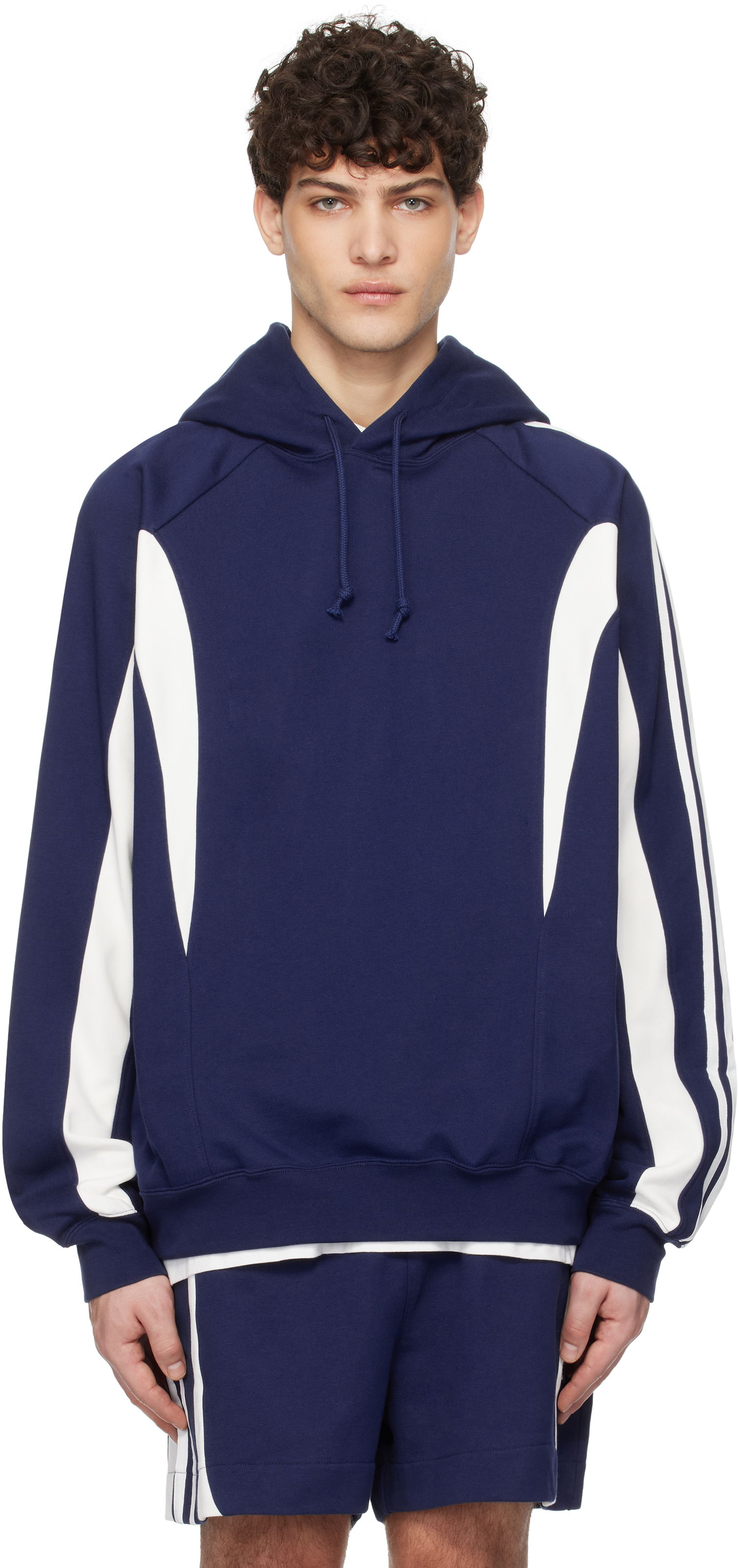 Mikina Y-3 Y-3 Cut Line Hoodie Navy | JM3231, 0