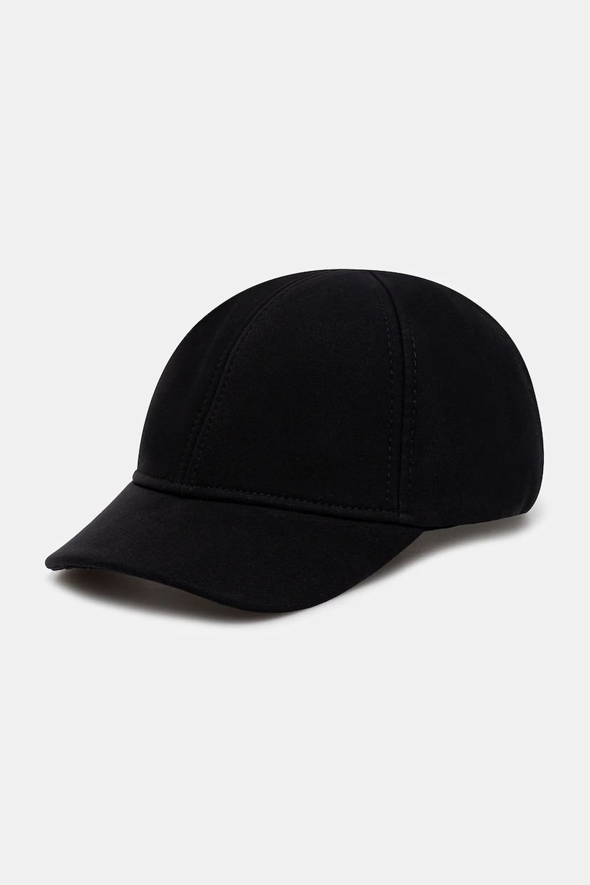 Šiltovka HELIOT EMIL Wool Blend Baseball Cap Heliot Emil Čierna | AW25.16.139.BLK01