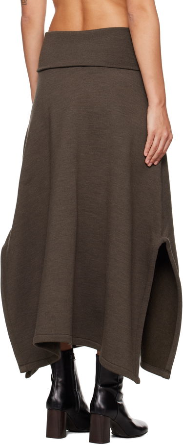 Sukňa LEMAIRE Lemaire Vented Midi Skirt Hnedá | SK1038 LJ1020, 2