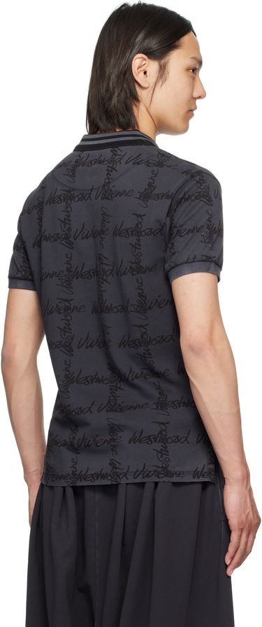 Polo tričko Vivienne Westwood Vivienne Westwood Classic Signature Polo Šedá | 2H01000I-J008T-, 2
