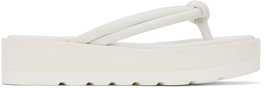 Tenisky a topánky Gianvito Rossi Rossi Marlie Platform Thong Sandals Biela | G15180.05GOM.NAP, 0