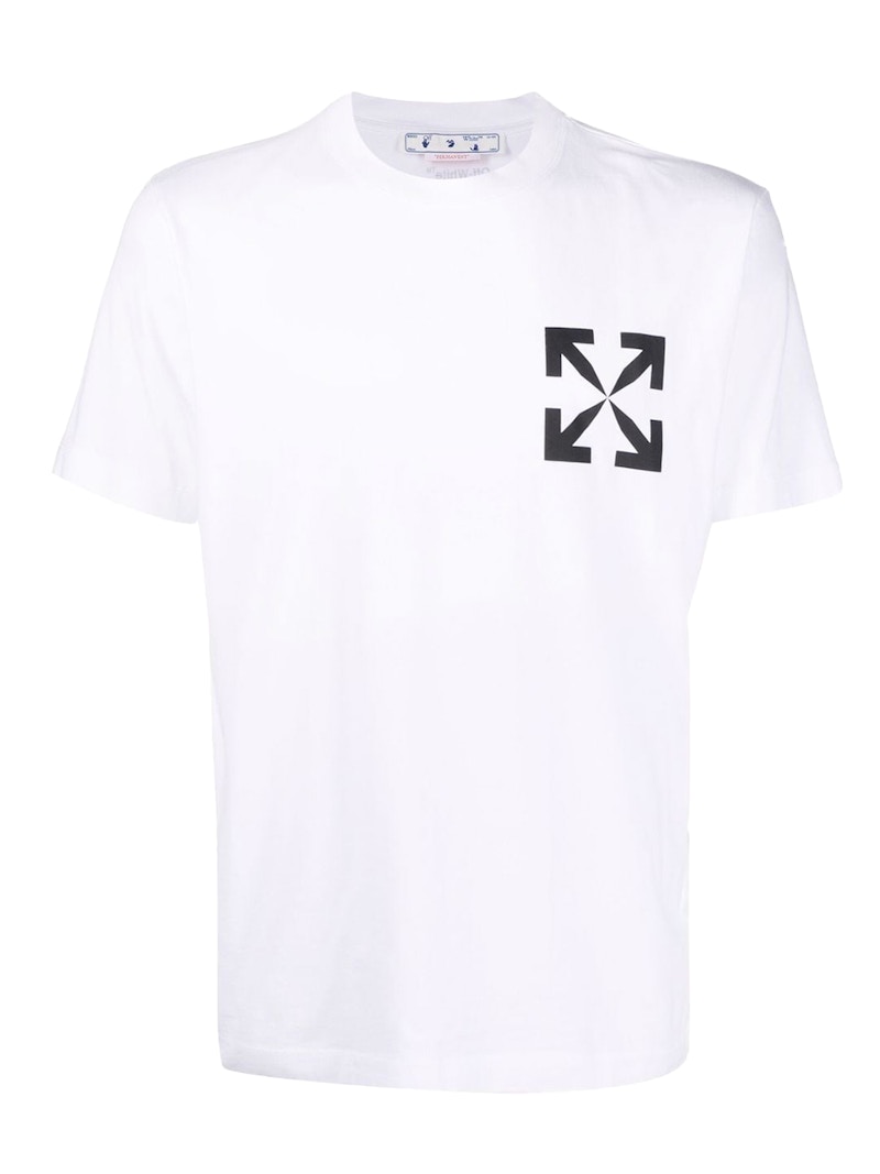 Tričko Off-White Arrows Print T-Shirt White/Black Biela | OMAA027C99JER0020110