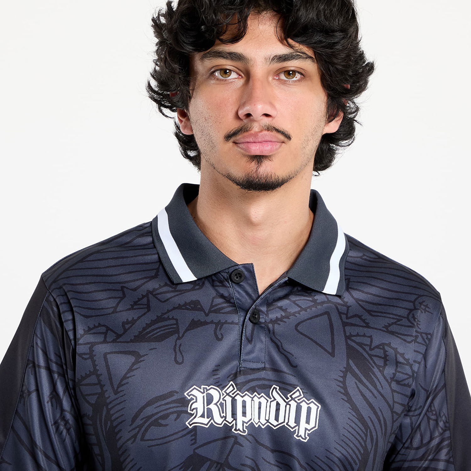 Dres RIPNDIP RIPNDIP Lord Savior Soccer Jersey Čierna | RNDSUM25105, 1