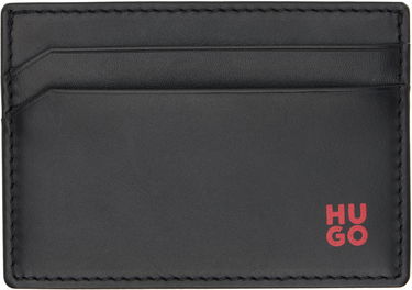 Peňaženka BOSS Leather Card Holder Čierna | 50546145, 0