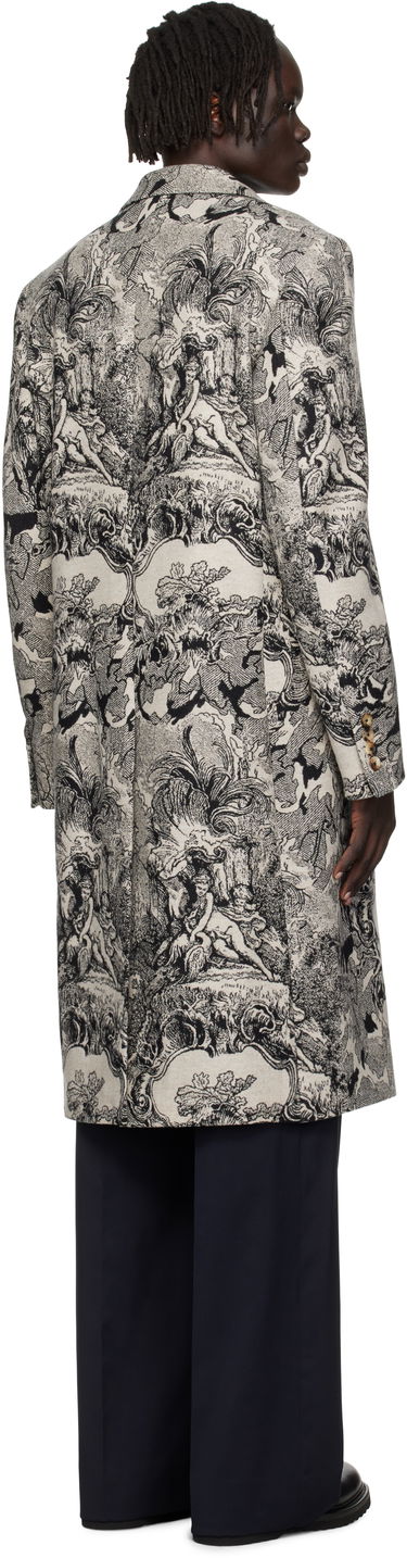 Kabáty Vivienne Westwood Vivienne Westwood Classic Double-Breasted Toile Print Coat Béžová | 2201000H-W017B-, 2