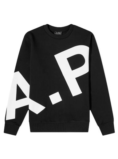 Mikina A.P.C. Cory Oversize Logo Sweater Čierna | COFBQ-M27817-LZZ