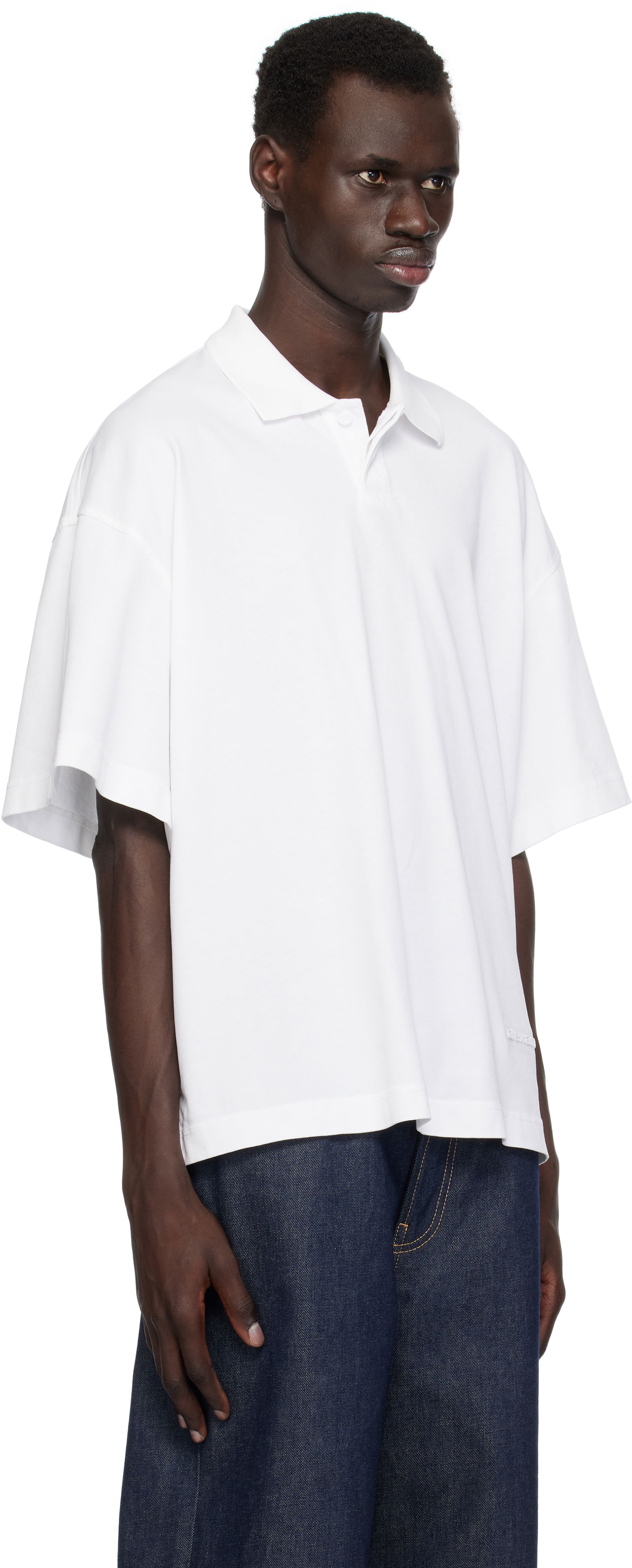 Polo tričko Alexander Wang Alexander Wang Short-Sleeve Polo Biela | 6CC1251073, 1