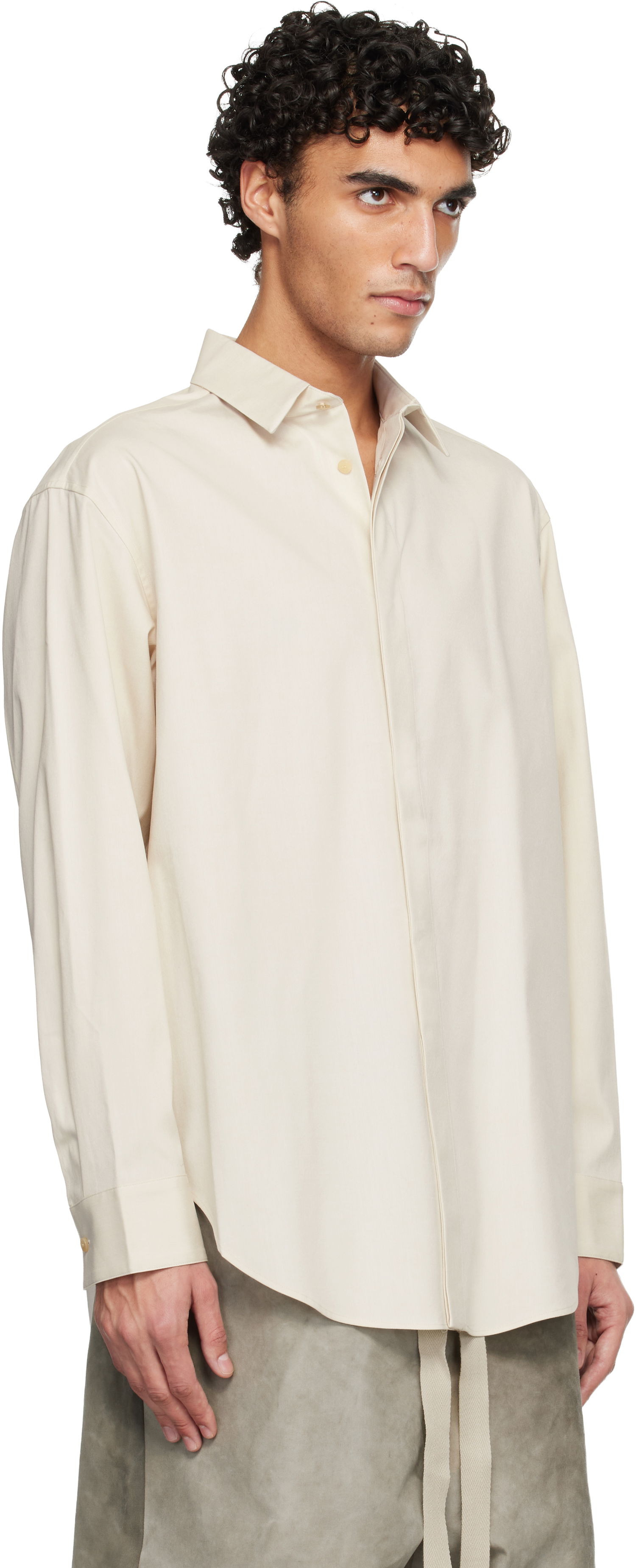 Košeľa Fear of God Cotton Wool Oxford Classic Shirt Béžová | FG25FW60-606OXF-120, 1