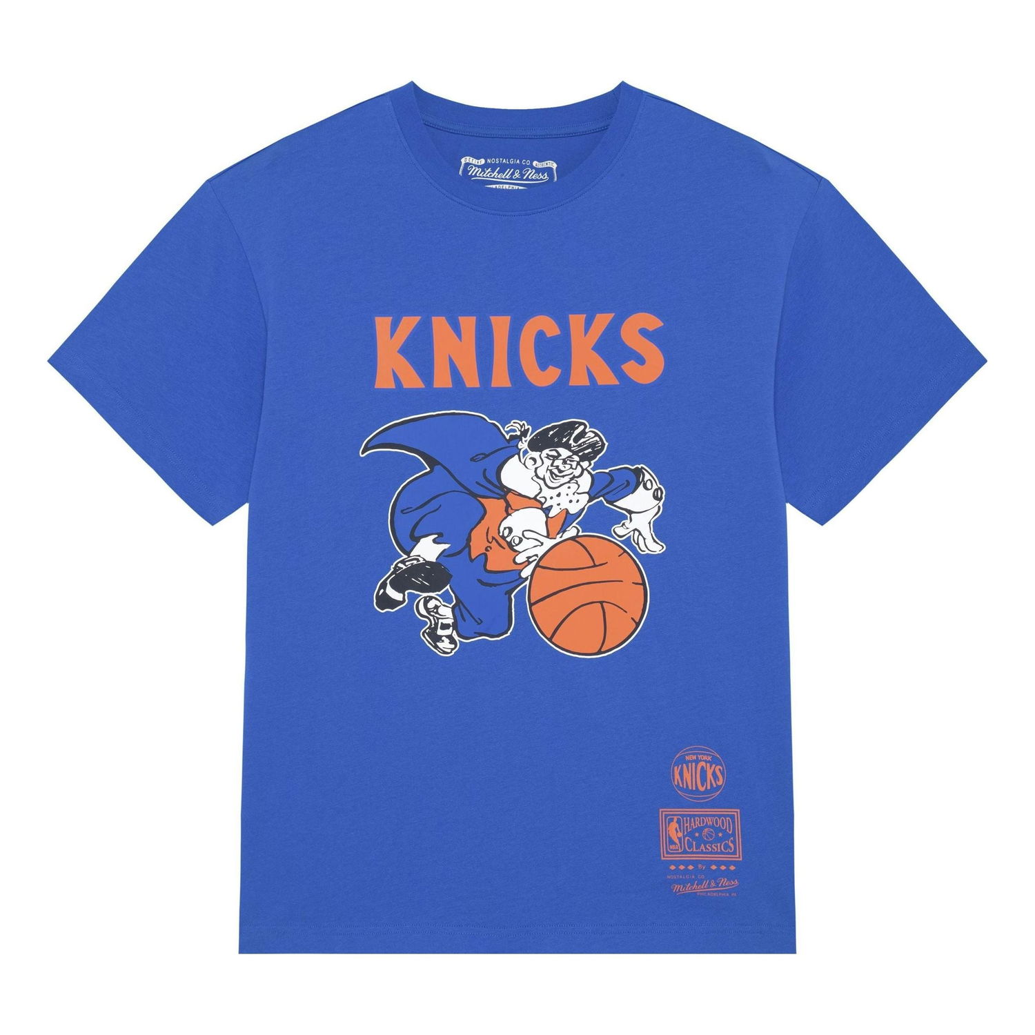 Tričko Mitchell & Ness NBA New York Knicks Logo T-Shirt Modrá | MNJYSST230161-ROYAL, 0