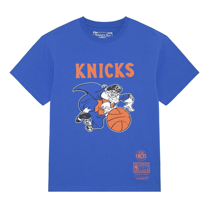 Tričko Mitchell & Ness NBA New York Knicks Logo T-Shirt Modrá | MNJYSST230161-ROYAL