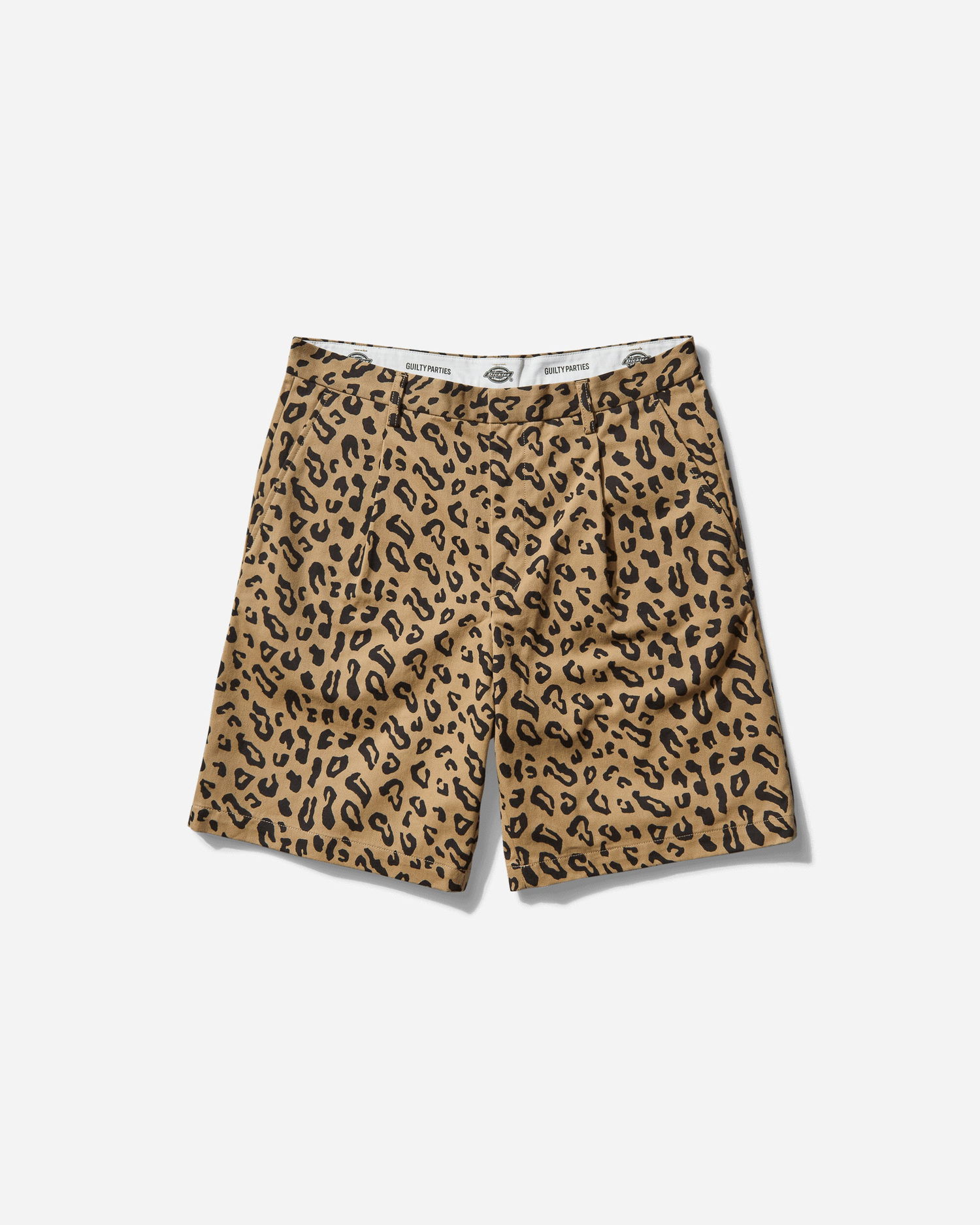Šortky WACKO MARIA Dickies Leopard Print Pleated Shorts Hnedá | 25SS-WMP-DC03 BEIGE, 0