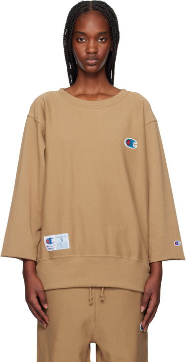 Sveter UNDERCOVER Champion Edition Beaded Logo Appliqué Sweatshirt by UNDERCOVER Hnedá | UC1E4810-1, 0