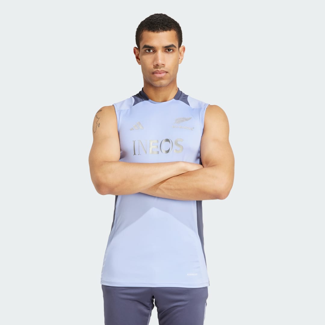 Tričko adidas Performance All Blacks Rugby AEROREADY Sleeveless Tyrkysová | IX0712, 0