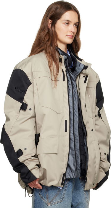 Parka VETEMENTS Vetements Biker Parka and Liner Jacket Set Béžová | UH76OJ750S, 1