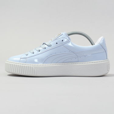 Tenisky a topánky Puma Basket Platform Patent Wn's oatmeal - oatmeal Modrá | 363314 02, 1