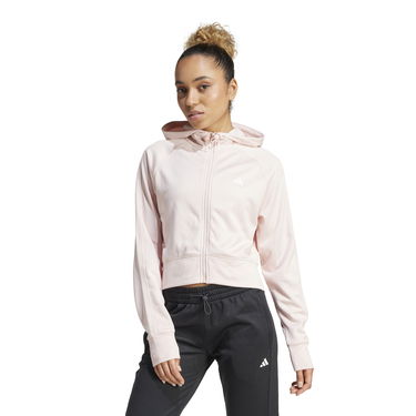 Mikina adidas Performance Cropped Full-Zip Hoodie Ružová | IX5067, 1