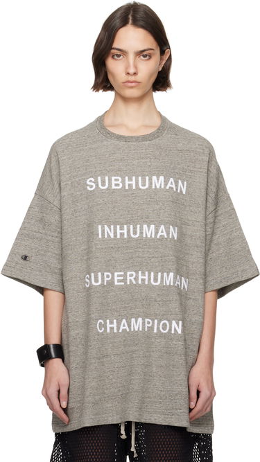 Tričko Rick Owens Rick Owens Champion Edition Tommy T-Shirt Šedá | CW01E1674 CHMJ, 0