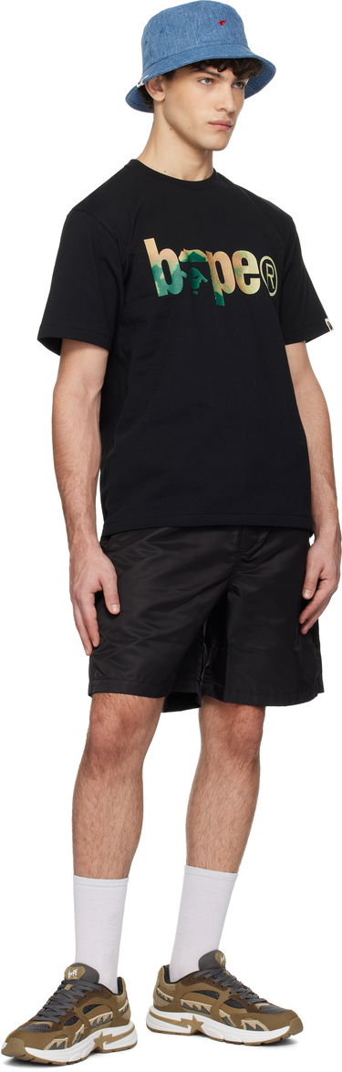 Šortky BAPE Ape Head Nylon Shorts Čierna | 001SPK801301M, 3