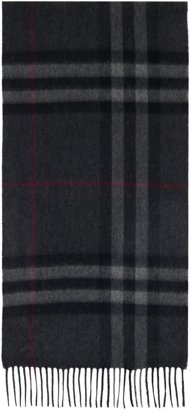 Šál Burberry Check Scarf Gray Šedá | 8015538, 0