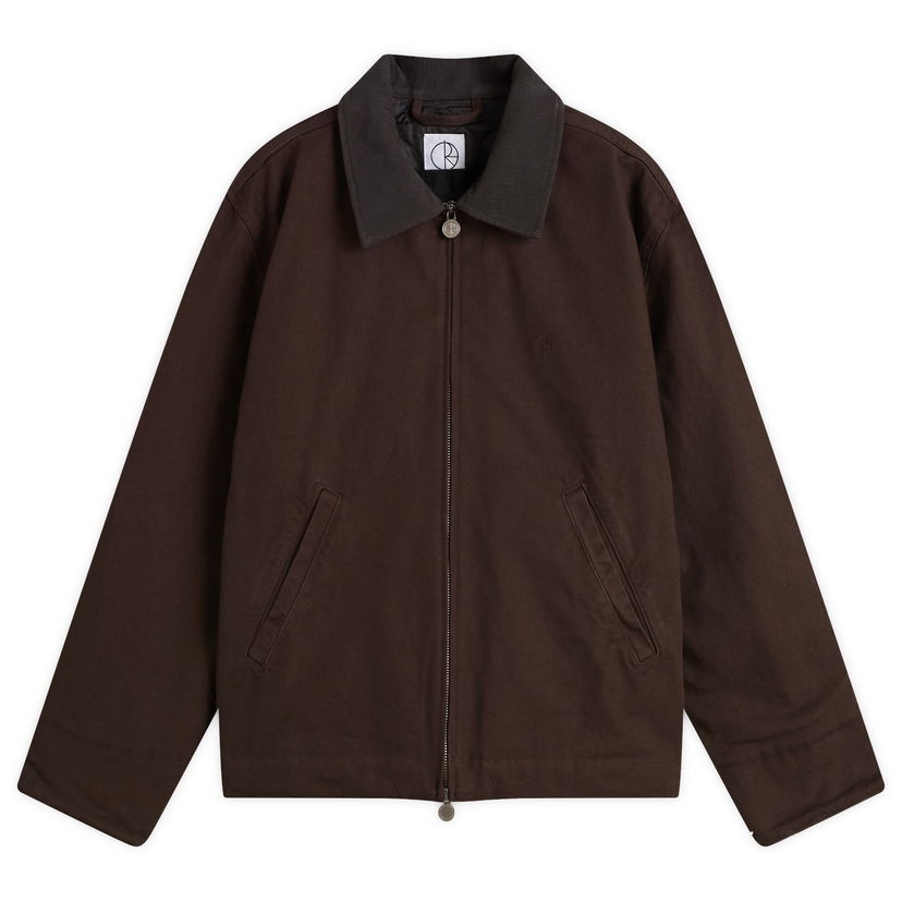 Bunda Polar Skate Co. Quilt Lined Cliff Jacket, Size Small Hnedá | PSC-F25-6-CHO