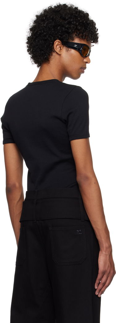 Tričko Courrèges Courrèges Signature T-Shirt Čierna | 125JTS020JS0203, 2