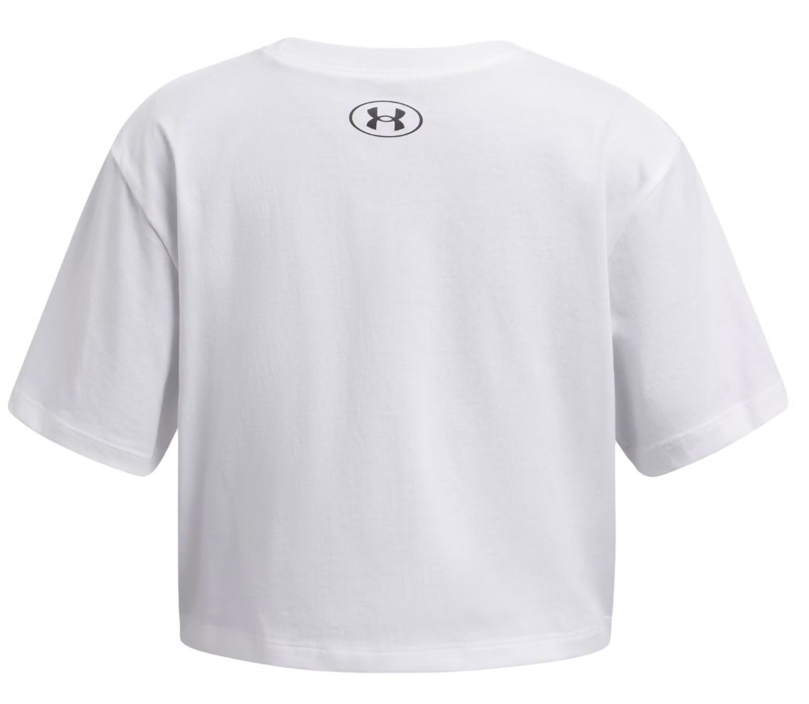 Crop Top Under Armour Under Armour Rival Short Sleeve T-Shirt Biela | 1389755-100, 1