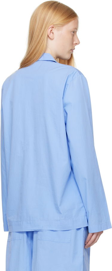 Pyžamo TEKLA Tekla Poplin Pajama Shirt Modrá | PPL-SHIRT-LS-346, 2