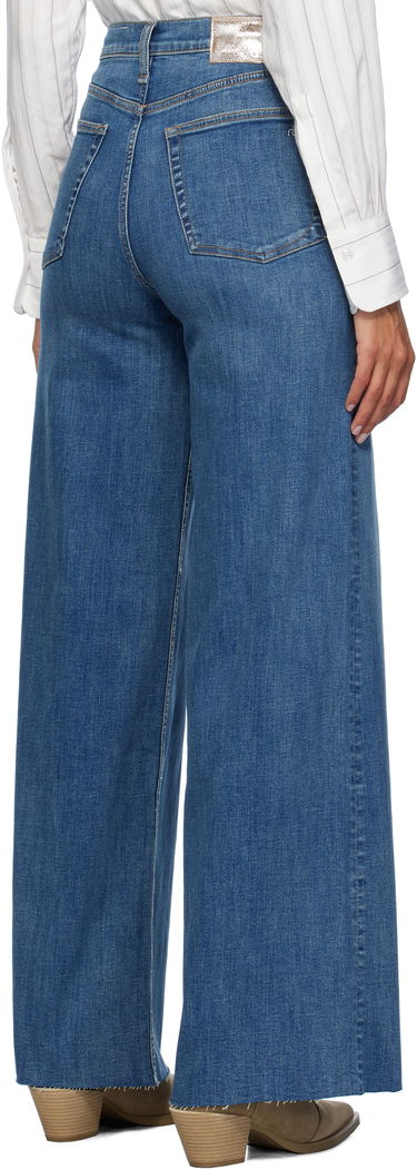 Džínsy rag & bone Rag & Bone Flexi Sofie Wide-Leg Jeans Modrá | WDD24F2952FUWI, 2