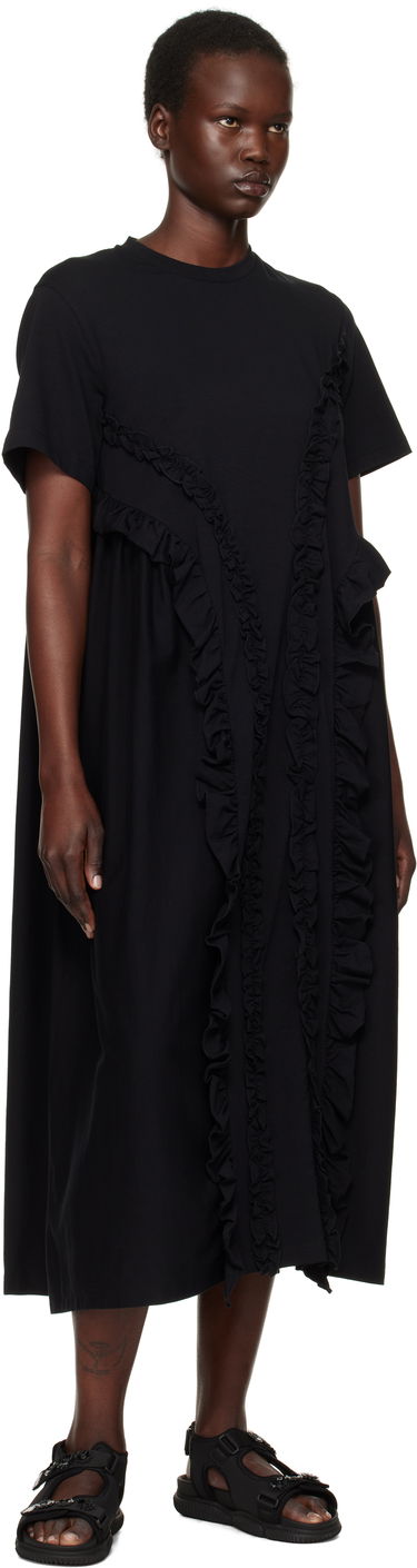 Šaty Cecilie Bahnsen Cecilie Bahnsen Alaine Ruffle Midi Dress Čierna | 4.24RTW10001 ALAINE DRESS, 3