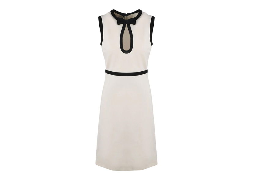 Šaty Gucci Keyhole Cut-Out Pencil Dress White Biela | 688342 X7C07 9040